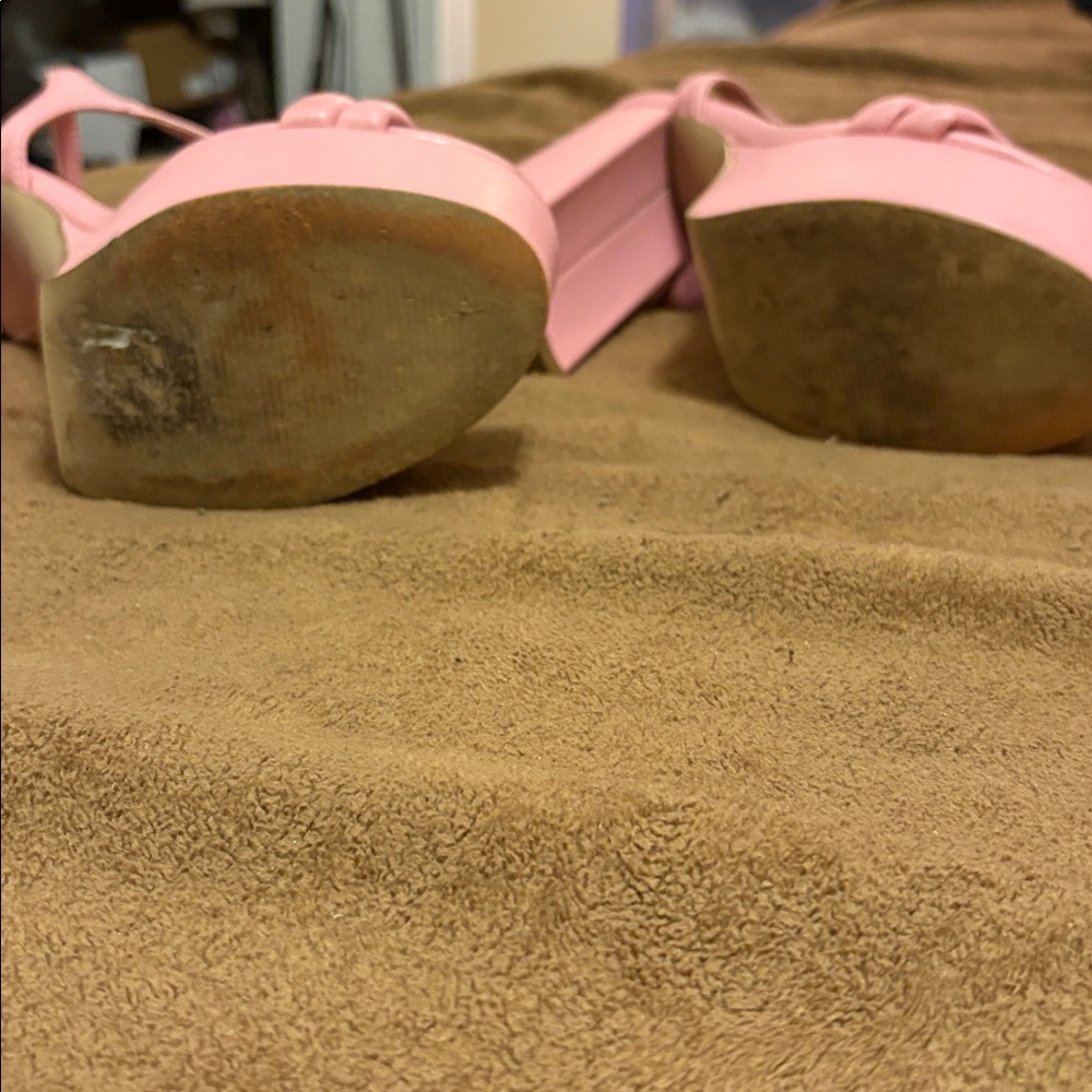 Steve Madden Pink Platform Sandals - Picture 5 of 7